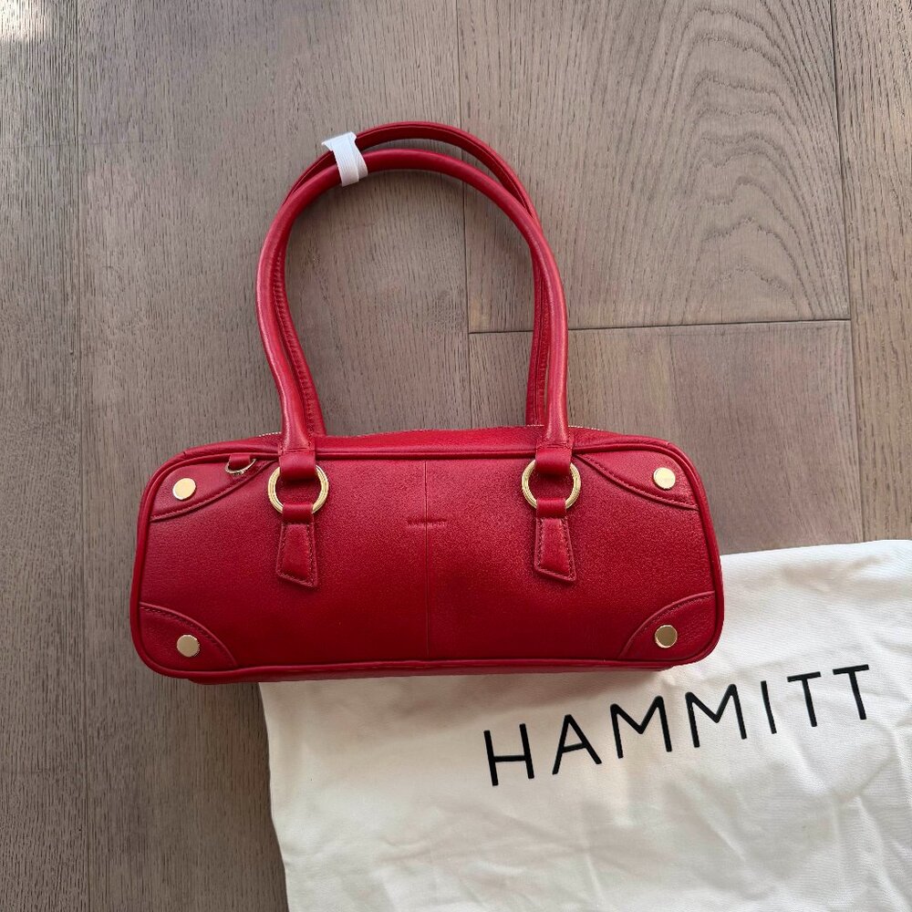 Hammit Red Meredith sml Leather Shoulder Bag